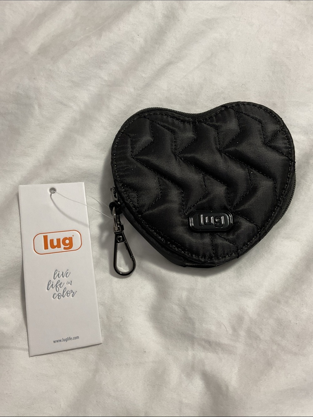 Lug Heart Pouch – Black – NWT